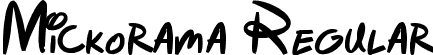 Mickorama Regular font - Mickorama.ttf