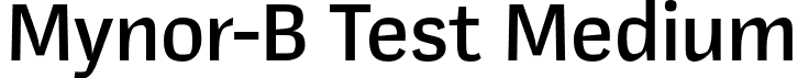 Mynor-B Test Medium font - Mynor-BTest-Medium.otf