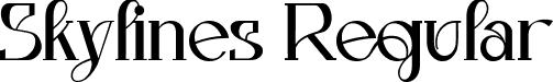 Skylines Regular font - skylines-jpjxj.ttf