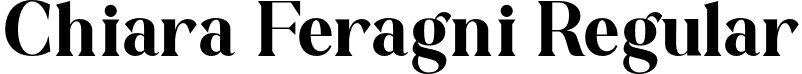 Chiara Feragni Regular font - chiara-feragni.otf