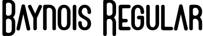 Baynois Regular font - baynois-regular.otf