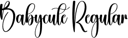 Babycute Regular font - Babycute.otf