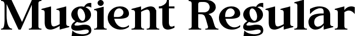 Mugient Regular font - Mugient.ttf