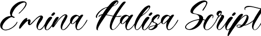 Emina Halisa Script font - Emina Halisa Script.ttf