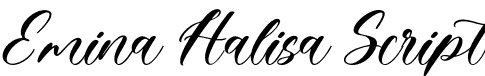 Emina Halisa Script font - Emina Halisa Script.otf