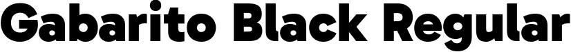 Gabarito Black Regular font - Gabarito-Black.ttf