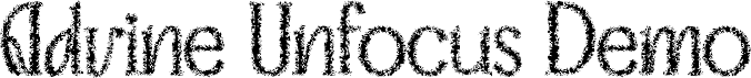 Advine Unfocus Demo font - AdvineUnfocus-Regular.otf