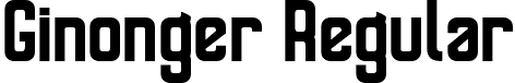 Ginonger Regular font - ginongerregular-8oapn.ttf