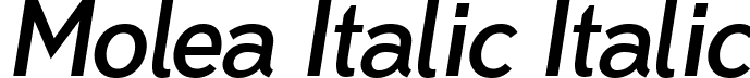 Molea Italic Italic font - Molea Italic.otf