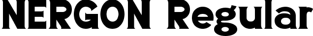 NERGON Regular font - NERGON.ttf