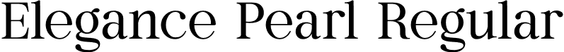 Elegance Pearl Regular font - ElegancePearl.otf