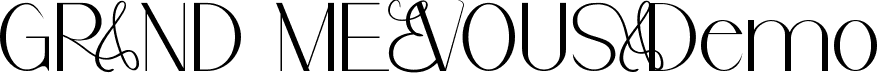 Grand Mevousa Demo font - GrandMevousaDemoRegular.ttf