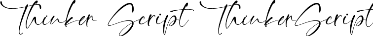 Thinker Script ThinkerScript font - Thinker Script demo.otf