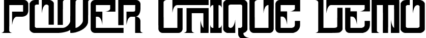 Power Unique Demo font - Power-Unique-Demo.ttf