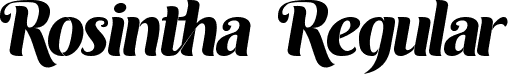 Rosintha Regular font - Rosintha demo.otf