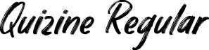 Quizine Regular font - Quizine-Regular.otf