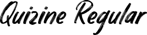 Quizine Regular font - Quizine-Regular.ttf