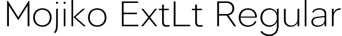 Mojiko ExtLt Regular font - Madani-ExtraLight.otf