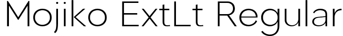 Mojiko ExtLt Regular font - Madani-ExtraLight.ttf