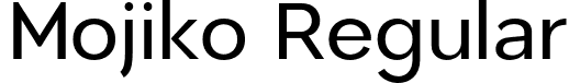 Mojiko Regular font - Madani-Regular.otf