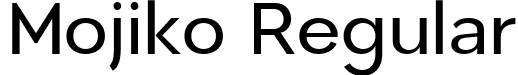 Mojiko Regular font - Madani-Regular.ttf