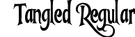 Tangled Regular font - Tangled.ttf