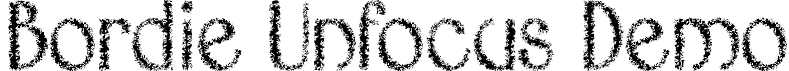 Bordie Unfocus Demo font - BordieUnfocus-Regular.otf