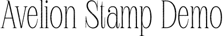 Avelion Stamp Demo font - AvelionStamp-Regular.otf