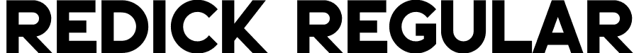 Redick Regular font - Redick.otf