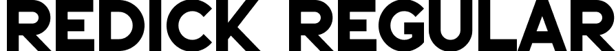 Redick Regular font - Redick.ttf