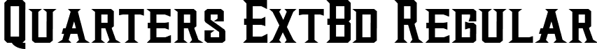 Quarters ExtBd Regular font - Quarters-ExtraBold.ttf