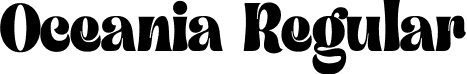 Oceania Regular font - oceania.ttf