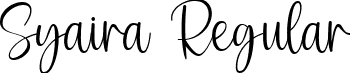 Syaira Regular font - Syaira-Regular.ttf