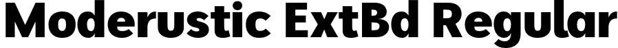 Moderustic ExtBd Regular font - Moderustic-ExtraBold.otf