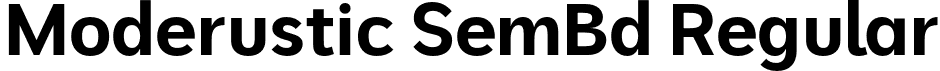 Moderustic SemBd Regular font - Moderustic-SemiBold.otf