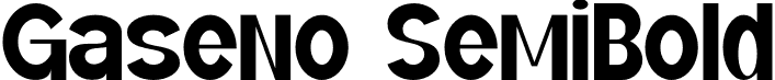 Gaseno SemiBold font - Gaseno-SemiBold.otf