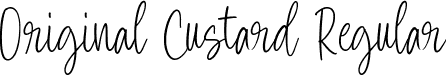 Original Custard Regular font - Original Custard.otf