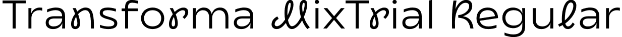 Transforma MixTrial Regular font - TransformaMix_Trial-Regular.otf