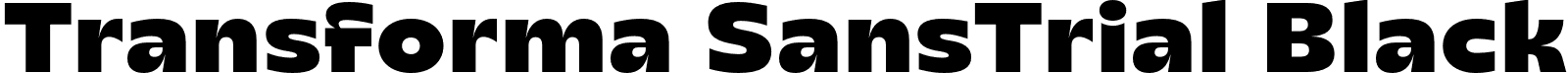 Transforma SansTrial Black font - TransformaSans_Trial-Black.otf