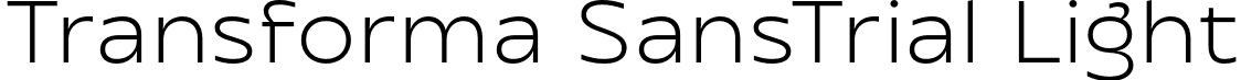 Transforma SansTrial Light font - TransformaSans_Trial-Light.otf