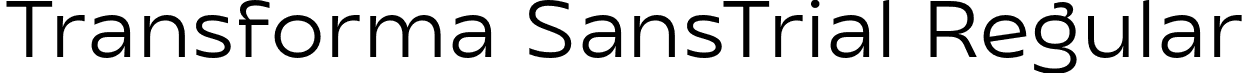 Transforma SansTrial Regular font - TransformaSans_Trial-Regular.otf