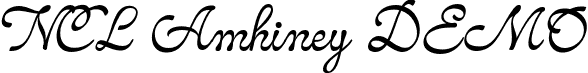 NCL Amhiney DEMO font - ncl-amhiney-demo.otf