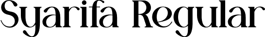 Syarifa Regular font - Syarifa.otf