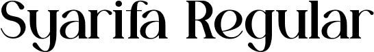 Syarifa Regular font - Syarifa.ttf