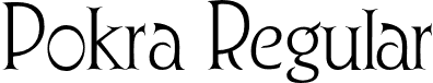 Pokra Regular font - Pokra.otf