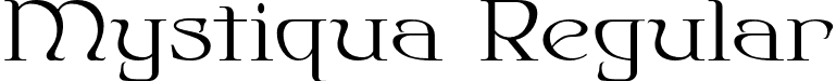 Mystiqua Regular font - Mystiqua.otf