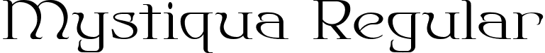 Mystiqua Regular font - Mystiqua.ttf