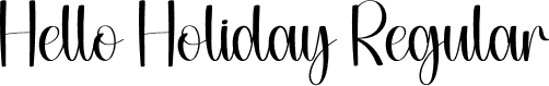 Hello Holiday Regular font - Hello-Holiday.otf