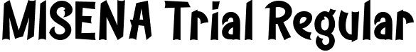MISENA Trial Regular font - MISENA-Trial.ttf