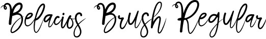 Belacios Brush Regular font - Belacios Brush.otf